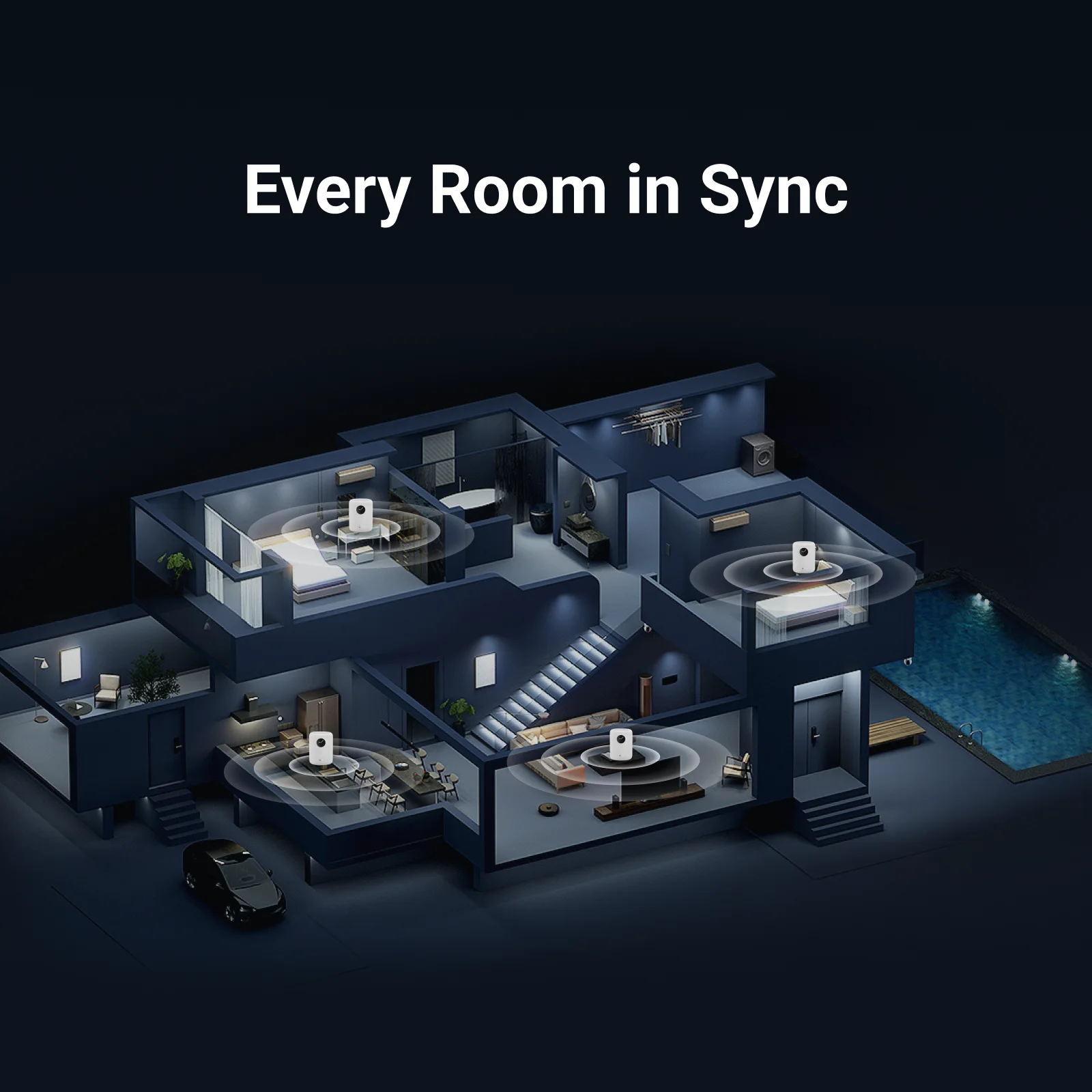 WiiM Sound dans un système multiroom pour toute la maison